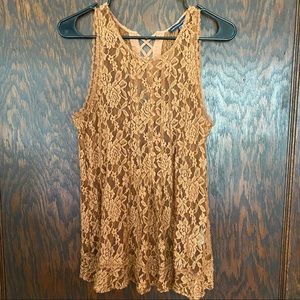 Dressy lace tank top